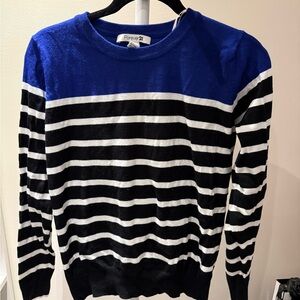 Forever 21 Blue and Black Striped Sweater